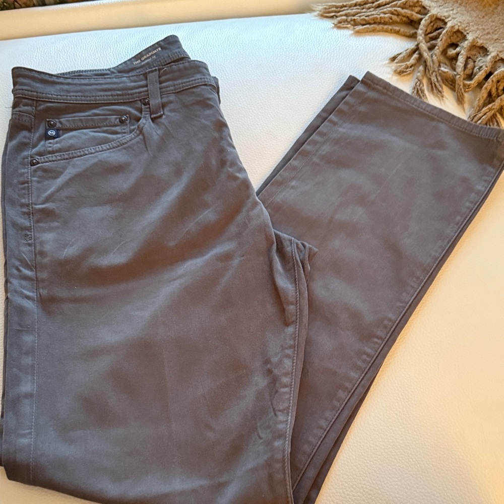 AG Adriano Goldschmied The Graduate Tailored Leg Pants - Gray .